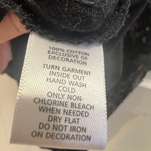 Loft black sequin scoop neck tank top sleeveless medium - Picture 14 of 14